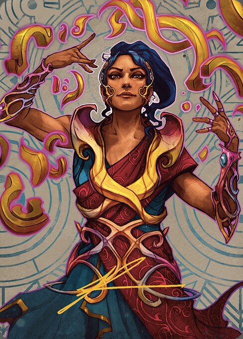Saheeli, the Sun's Brilliance // Saheeli, the Sun's Brilliance — art by Richard Luong