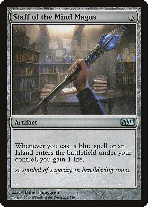 Staff of the Mind Magus — art by Daniel Ljunggren