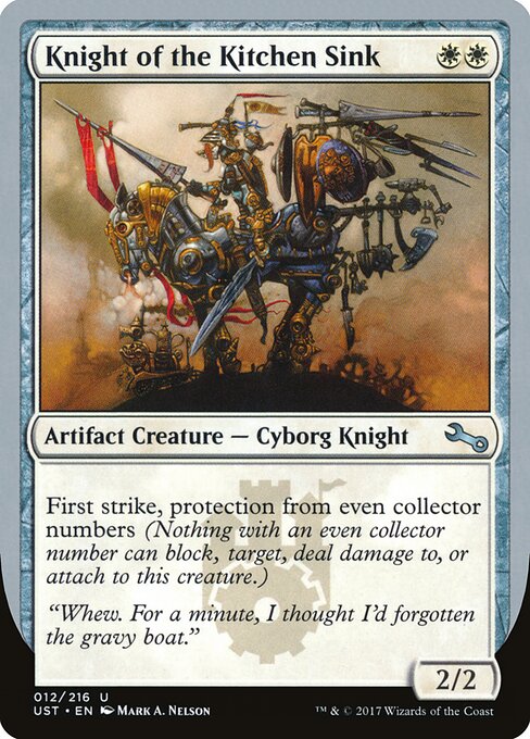 Knight of the Kitchen Sink — art by Mark A. Nelson