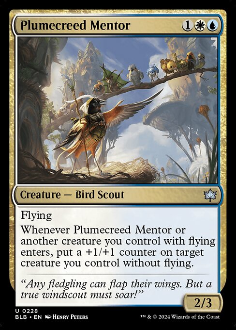 Plumecreed Mentor — art by Henry Peters