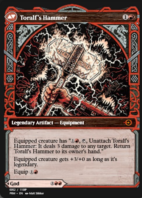Toralf, God of Fury // Toralf's Hammer — art by Matt Stikker