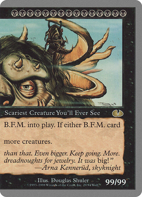 B.F.M. (Big Furry Monster) — art by Douglas Shuler