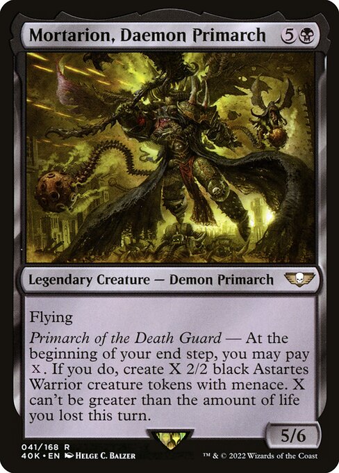 Mortarion, Daemon Primarch — art by Helge C. Balzer
