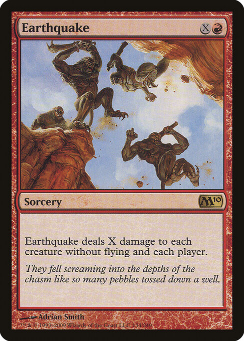 Earthquake — art by Adrian Smith