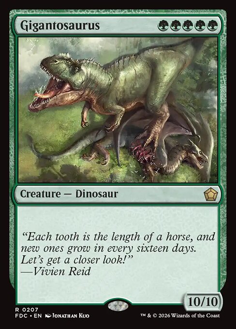 Gigantosaurus — art by Jonathan Kuo
