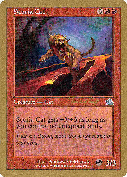 Scoria Cat — art by Andrew Goldhawk