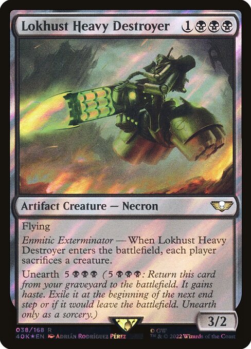 Lokhust Heavy Destroyer — art by Adrián Rodríguez Pérez