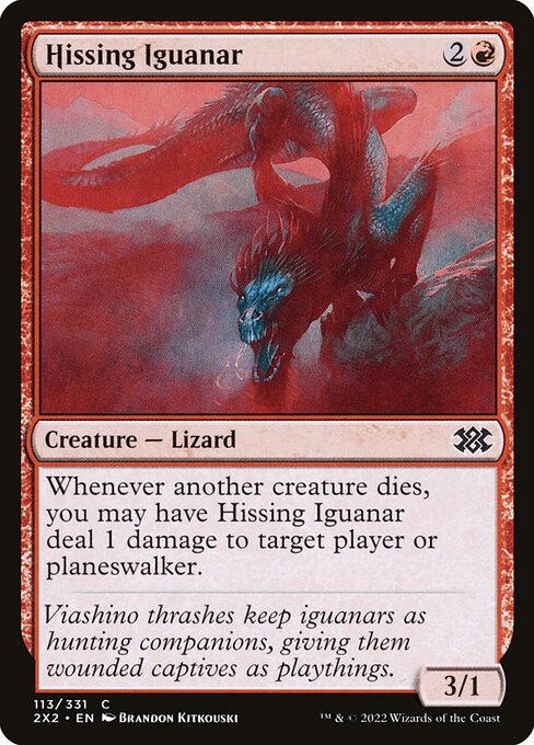 Hissing Iguanar — art by Brandon Kitkouski