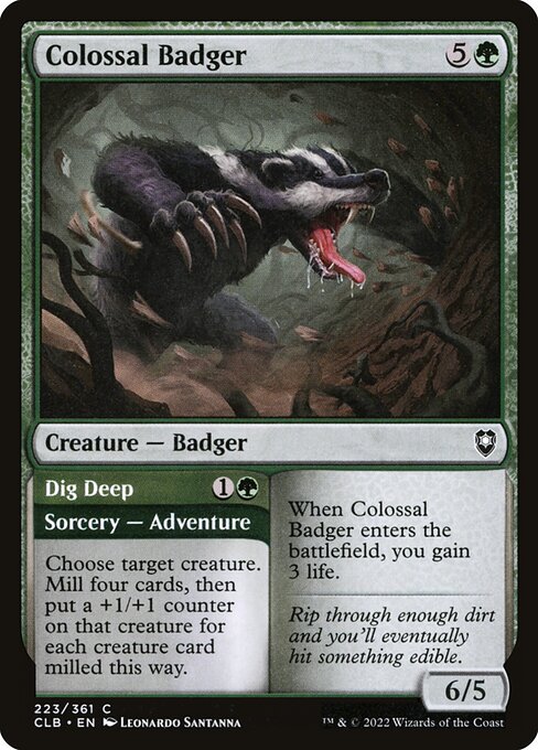 Colossal Badger // Dig Deep — art by Leonardo Santanna