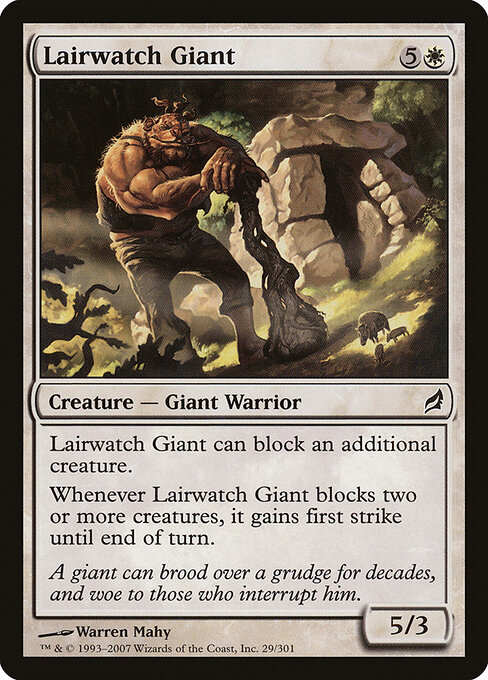 Lairwatch Giant — art by Warren Mahy
