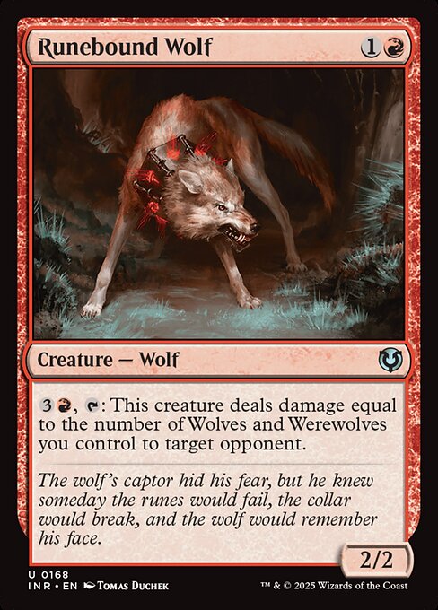 Runebound Wolf — art by Tomas Duchek
