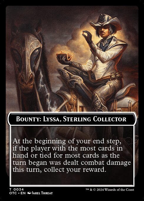 Bounty: Lyssa, Sterling Collector // Wanted! — art by Jarel Threat