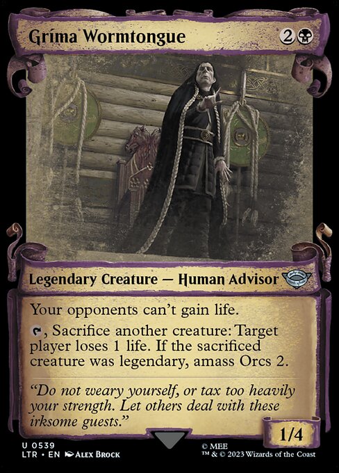Gríma Wormtongue — art by Alex Brock
