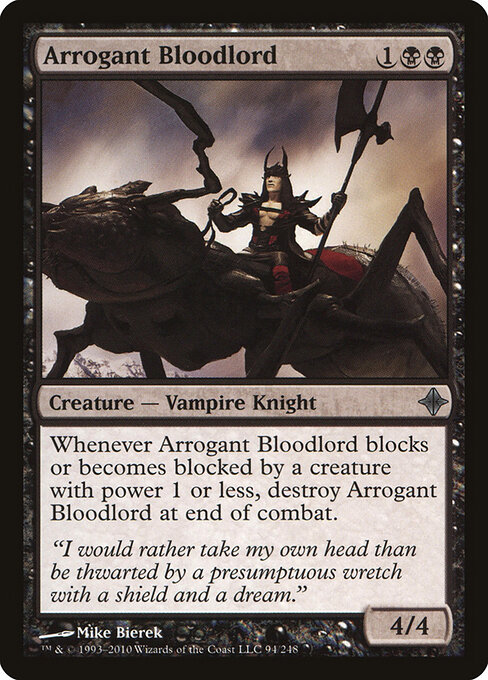 Arrogant Bloodlord — art by Mike Bierek
