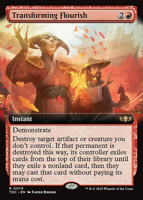 Transforming Flourish — art by Xavier Ribeiro
