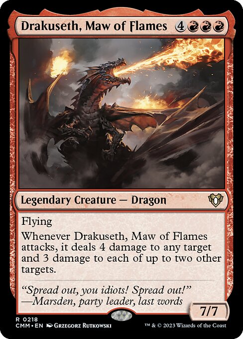 Drakuseth, Maw of Flames — art by Grzegorz Rutkowski