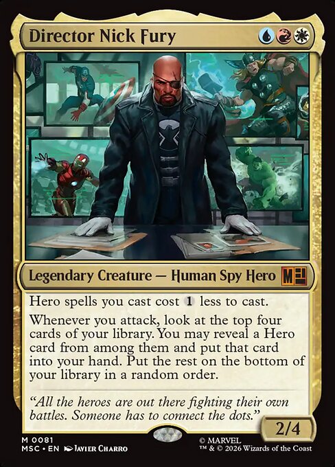Director Nick Fury — art by Javier Charro