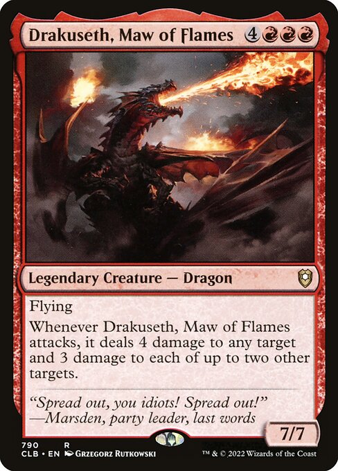 Drakuseth, Maw of Flames — art by Grzegorz Rutkowski