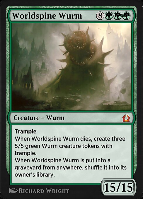 Worldspine Wurm — art by Richard Wright