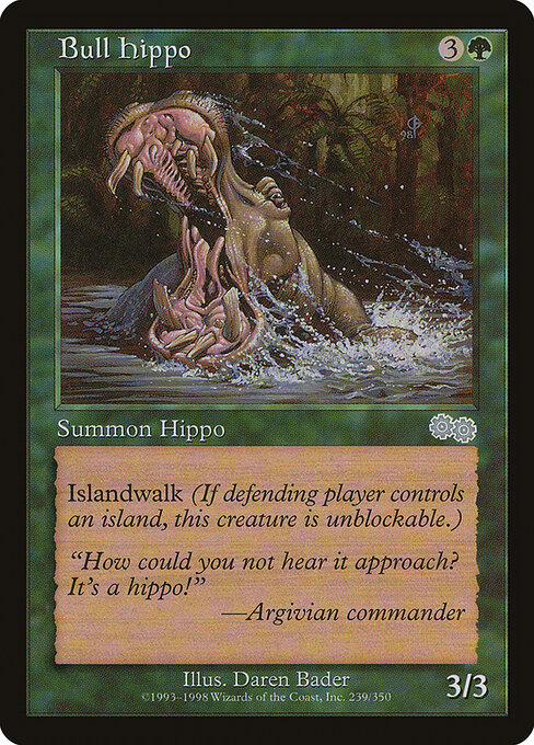Bull Hippo — art by Daren Bader