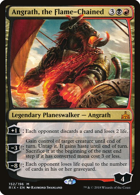 Angrath, the Flame-Chained — art by Raymond Swanland
