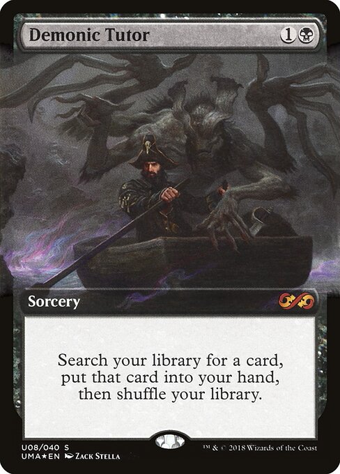 Demonic Tutor — art by Zack Stella
