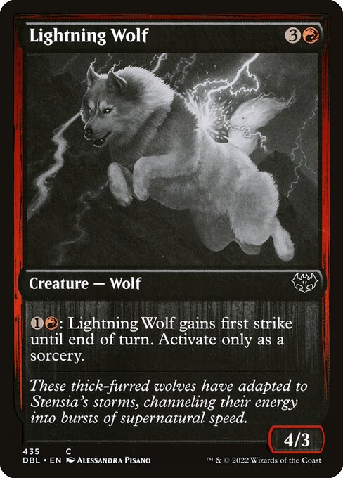 Lightning Wolf — art by Alessandra Pisano
