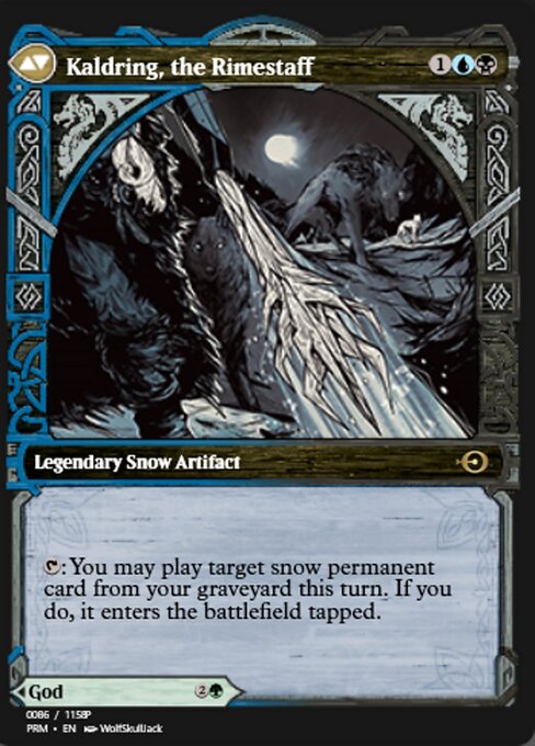 Jorn, God of Winter // Kaldring, the Rimestaff — art by WolfSkullJack