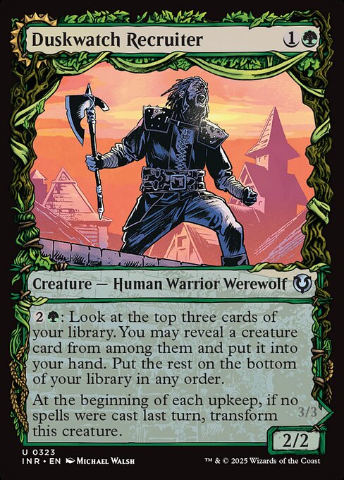 Duskwatch Recruiter // Krallenhorde Howler — art by Michael Walsh