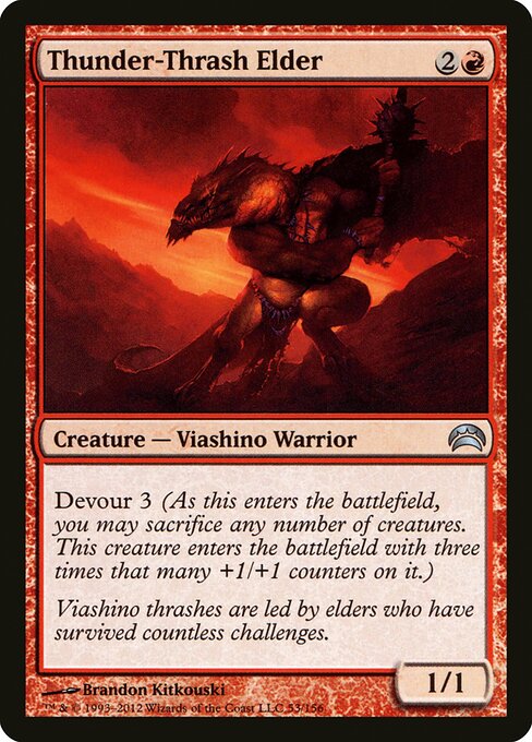 Thunder-Thrash Elder — art by Brandon Kitkouski