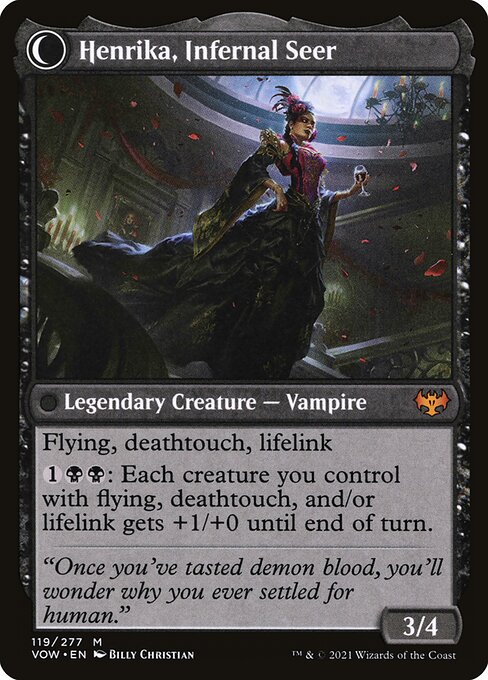 Henrika Domnathi // Henrika, Infernal Seer — art by Billy Christian