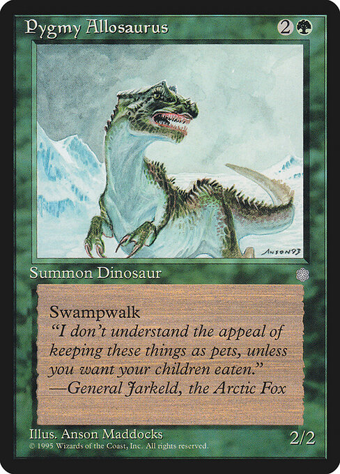 Pygmy Allosaurus — art by Anson Maddocks