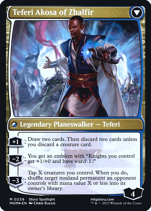 Invasion of New Phyrexia // Teferi Akosa of Zhalfir — art by Chris Rallis