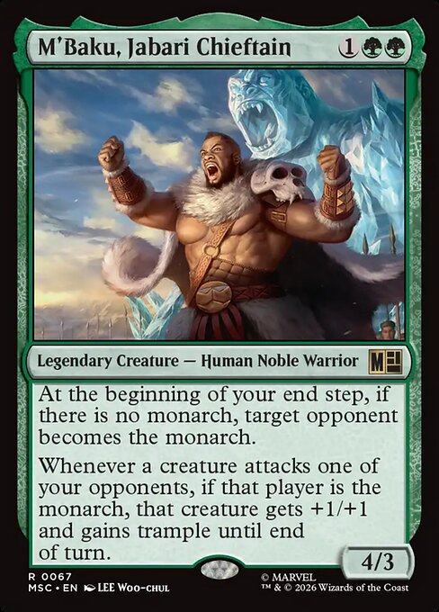 M'Baku, Jabari Chieftain — art by Lee Woo-chul