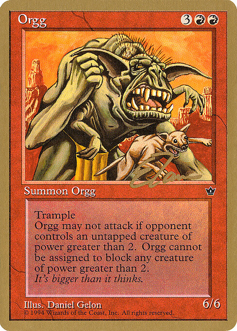 Orgg — art by Daniel Gelon