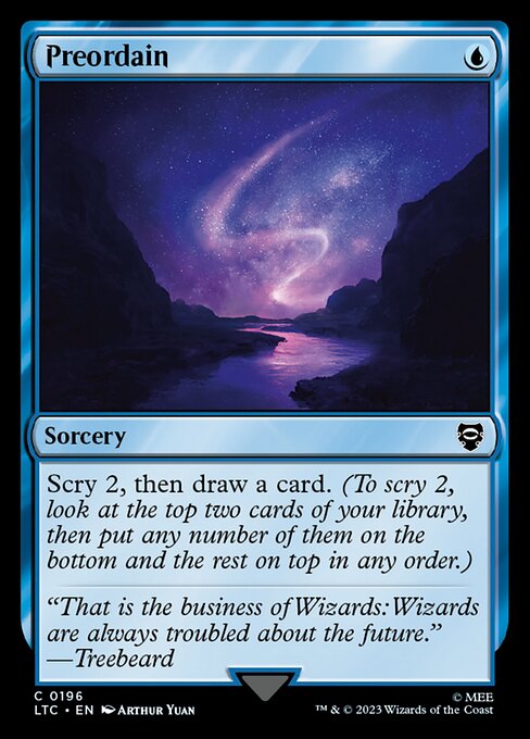 Preordain — art by Arthur Yuan