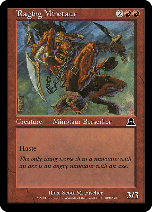 Raging Minotaur — art by Scott M. Fischer