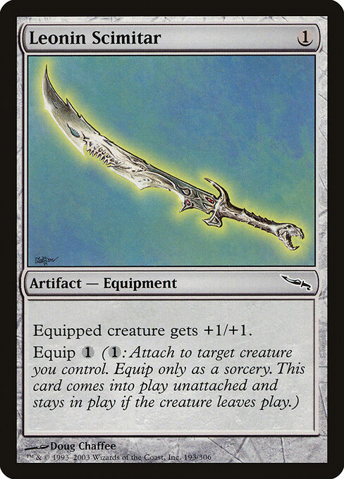 Leonin Scimitar — art by Doug Chaffee