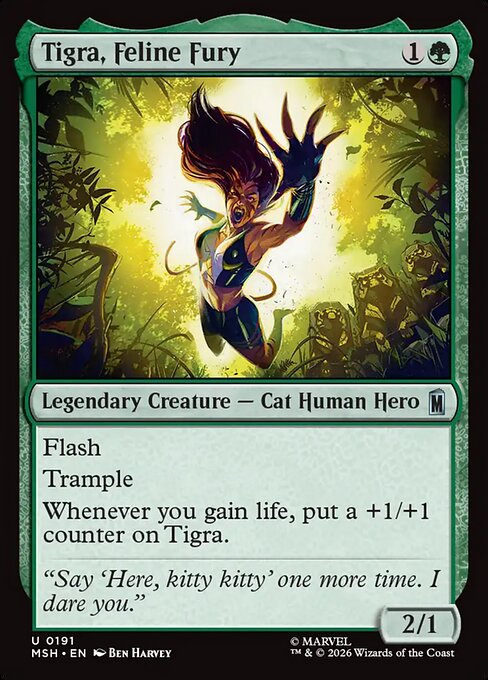 Tigra, Feline Fury — art by Ben Harvey