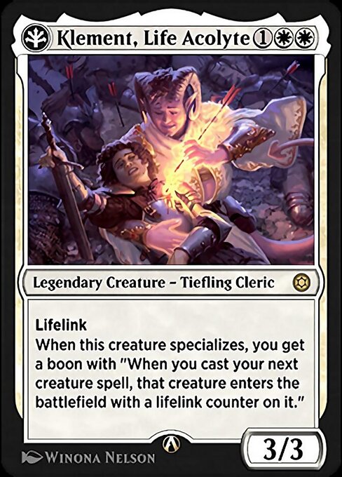 Klement, Life Acolyte — art by Winona Nelson