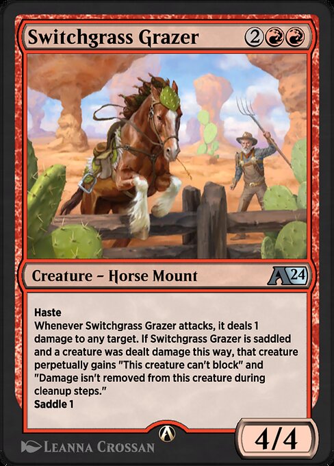 Switchgrass Grazer — art by Leanna Crossan