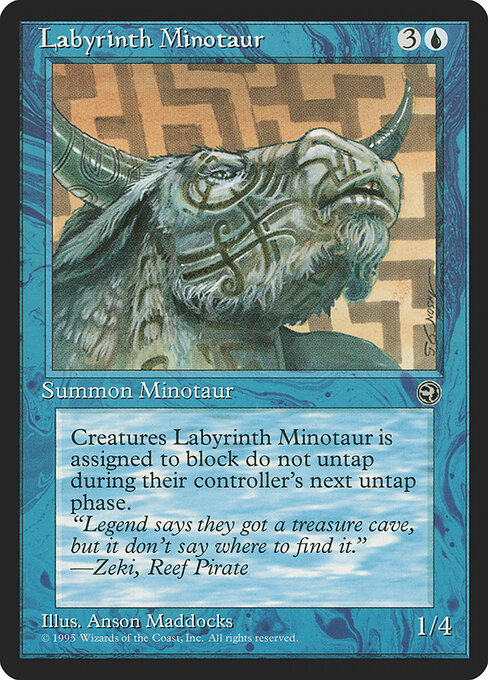 Labyrinth Minotaur — art by Anson Maddocks