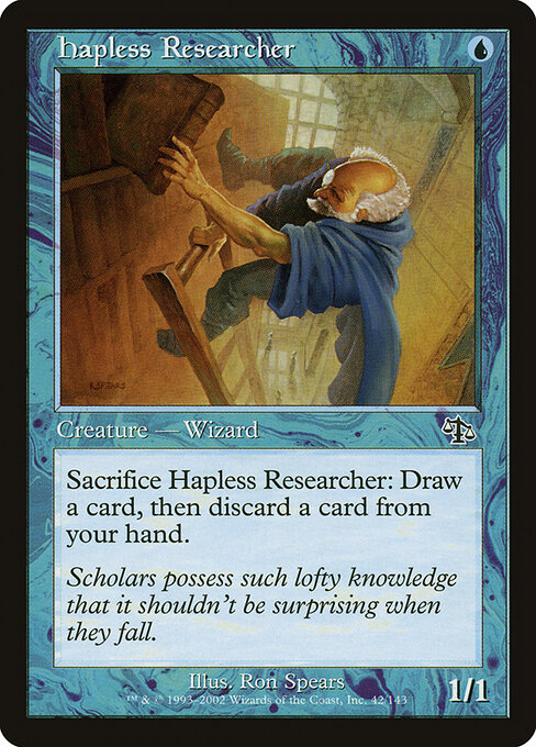 Hapless Researcher — art by Ron Spears