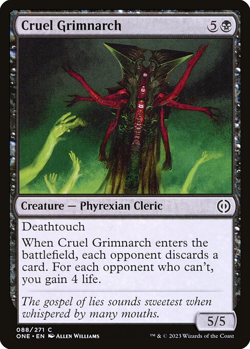 Cruel Grimnarch — art by Allen Williams