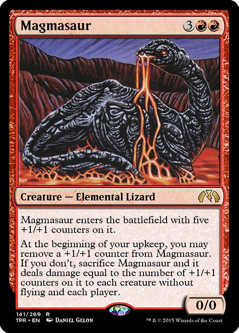 Magmasaur — art by Daniel Gelon
