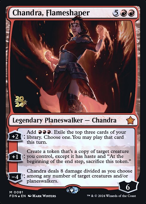 Chandra, Flameshaper — art by Mark Winters