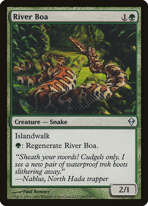 River Boa — art by Paul Bonner