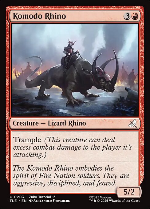 Komodo Rhino — art by Alexander Forssberg