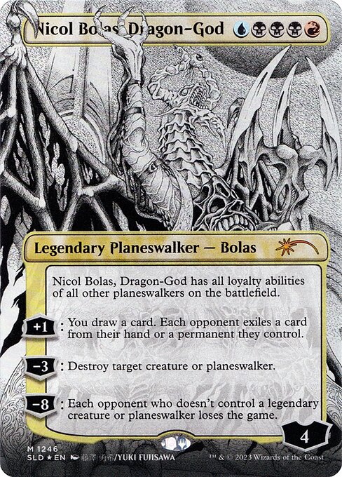 Nicol Bolas, Dragon-God — art by Yuki Fujisawa