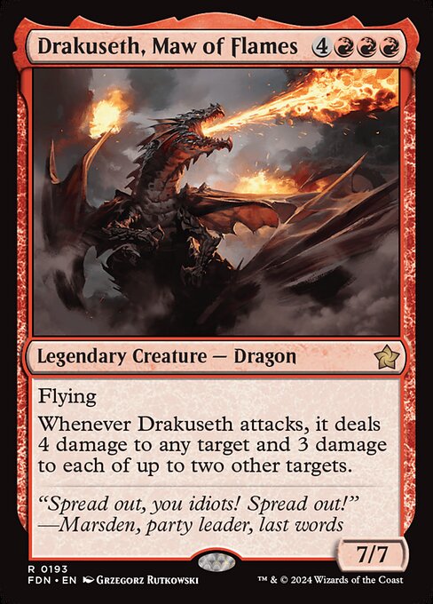 Drakuseth, Maw of Flames — art by Grzegorz Rutkowski